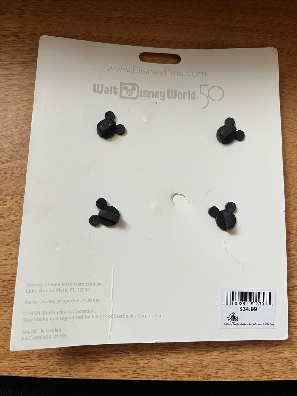 Starbucks Walt Disney World 50th Anniversary Pin Set - Picture 2 of 2